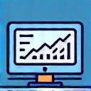 Icon representing a data dashboard