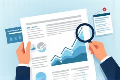 Illustration of financial data and charts